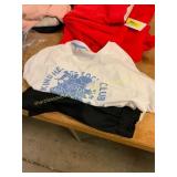 L Shirt & M black shorts