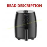 Mainstays 2.2 Qt Air Fryer Arctic Black Basket lid