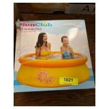 Bestway Rectangle Pool Cover & Orange Pool