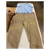 Ralph Lauren polo shirt 2XL & Khaki pants 56x30