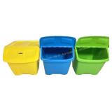 Redmon 10-Gallon Stackable Shutter Bins Lids Only