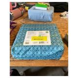 Microfiber Sheet Set, Teal Queen, pillow case