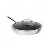 T-fal Ceramic HybridMesh 12.5" Frypan with Lid