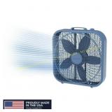 Lasko 20" 3-Speed Energy Box Fan, Laguna Blue