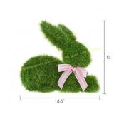 Way To Celebrate Faux Grass Sitting Bunny 15"