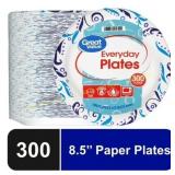 Great Value 8.5" disposable plates, 300ct