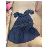 Tiered Dress with Sleeves M, grey sleep gown M