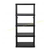 Black 5-Tier Garage Shelving (32x72x14)