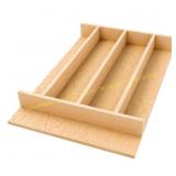 Natural Maple Utensil Drawer Organizer Insert