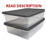 Homz Snaplock 28-qt Storage Bins (2-Pack)