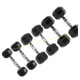 Signature Fitness Hex Dumbbells Set 5-15 lb
