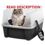 IRIS Large Open Top Cat Litter Tray with Scoop