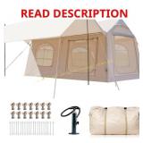 Inflatable Camping Tent with Pump, 4P
