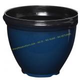 Heritage 12-in. Round Planter, Monaco Blue 2ct