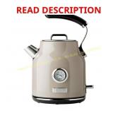Haden Dorset Beige Retro Electric Tea Kettle