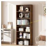 Vongrasig 6-Tier Open Bookcase, 71" Tall