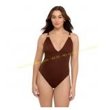 Sofia Plunge One-Piece Swimsuit L