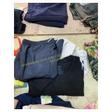 XL trunks, XL white shirt, & XL black shirt