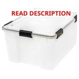 IRIS Weathertight Storage Box 62 Qt Clear