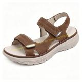 Wedge Sandals, Adjustable Open Toe size unknown