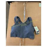 Medium Support Zip Bra XXL, pink top XXL