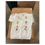 Embroidered Cardigan L, Jean shorts L