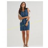 L Womens V Neck Seamed Rider Dress