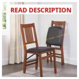 Stakmore 2 Folding Chairs, Fruitwood Brown
