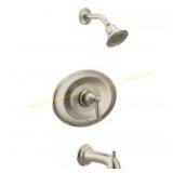 Brantford 1-Handle Wall Trim Kit, Brushed Ni
