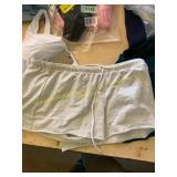 L top, L black shorts & L grey shorts