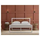 White king Millburn bed frame