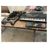 2 ct. keyboards, bicycle rack,