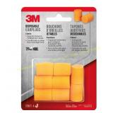 9pk 3M 29 dB Foam Earplugs Orange 4 pair