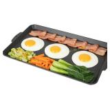 SafBbcue Cast Iron Griddle Pan 19x11.5 in