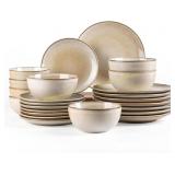AmorArc Stoneware Dinnerware Set 24pc
