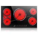 5-Burner Electric Cooktop, 36", 9600W