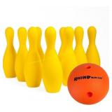 Champion Sports Foam Bowling Pin Set with Case