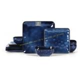 vicrays 12-Piece Dinnerware Set - Black