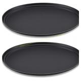 FillTouch 2 Pcs Serving Trays, Black