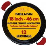 Paelluxe Paella Pan   Enamelled 18" Skillet