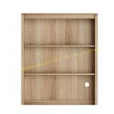 WAMPAT 2-Shelf Bookcase, Oak Bookshelf
