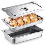 Ferraycle 3 Pack Full Size Hotel Pan with Lid