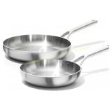 OXO Mira Tri-Ply Frying Pan Set, 8" & 10"