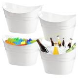 ZEAYEA 4 Pack Beverage Tub, 18L Ice Bucket