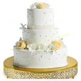Wenqik 18in Gold Cake Stand Round Display Set