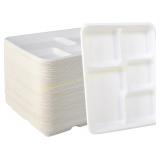 Vplus 500 Pack 5-Comp Plates, Compostable