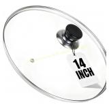 14 Inch Pan Lid for Frying Pan Cast Iron Lid