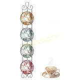 Blulu Wall Mounted Tea Cup & Saucer Rack