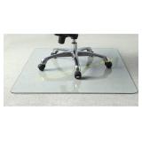 Lorell Tempered Glass Chairmat, 46"W x 36"D