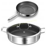 LOLYKITCH 6 Qt Hybrid Pan Set with Lid